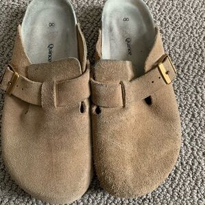 Quince Suede Clog Mule, 8